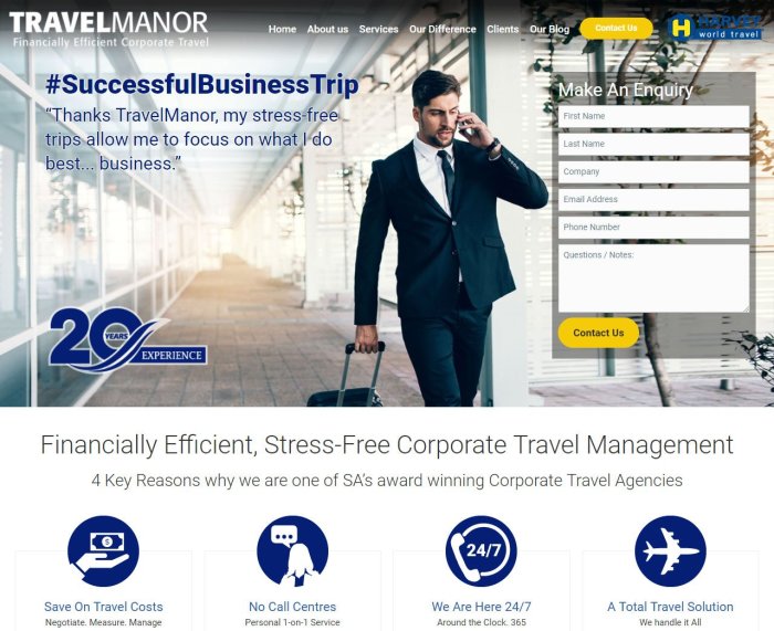 Corporate travel agency reviews