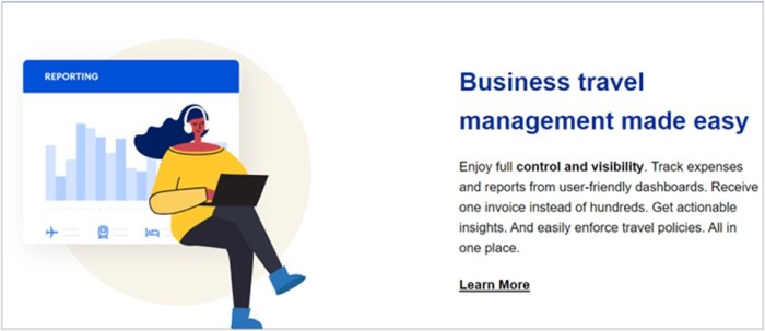 Business travel management solutions